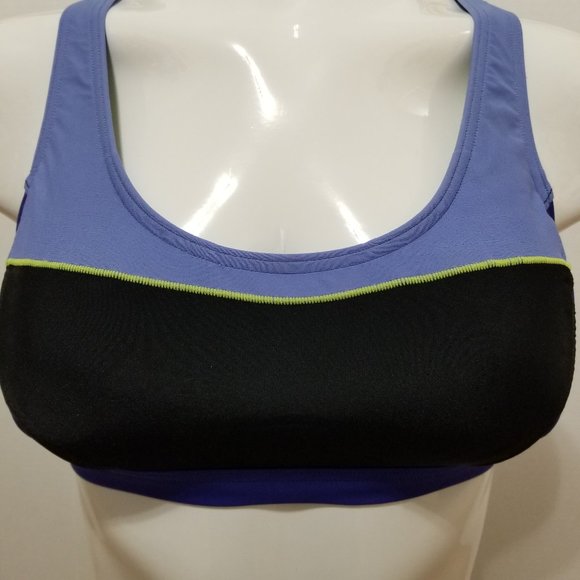 Prana bikini top Medium Isma colorblock racerback keyhole sport inspired swim - Picture 5 of 16